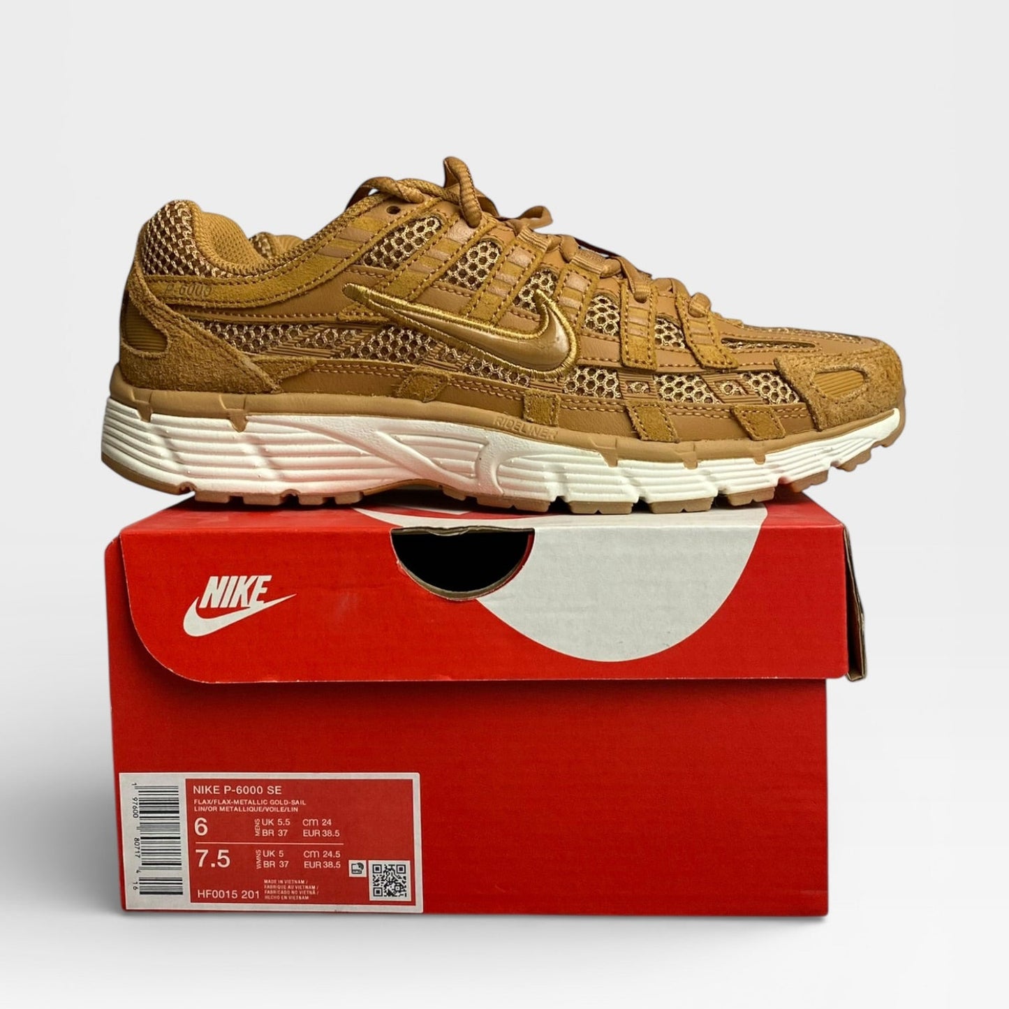 Nike P-6000 SE Flax Metallic Gold Sail