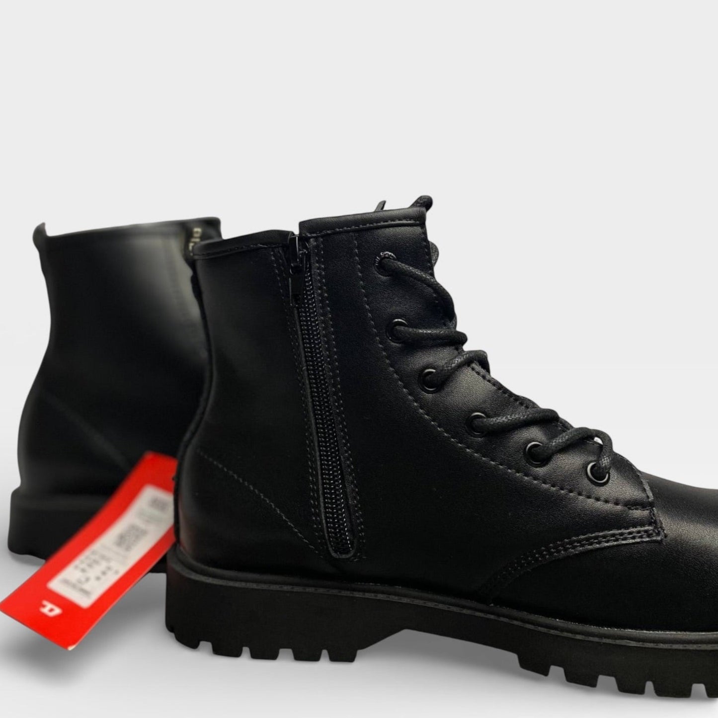 DIESEL D-KLUBB Lace Boot Schwarz Ohne Karton