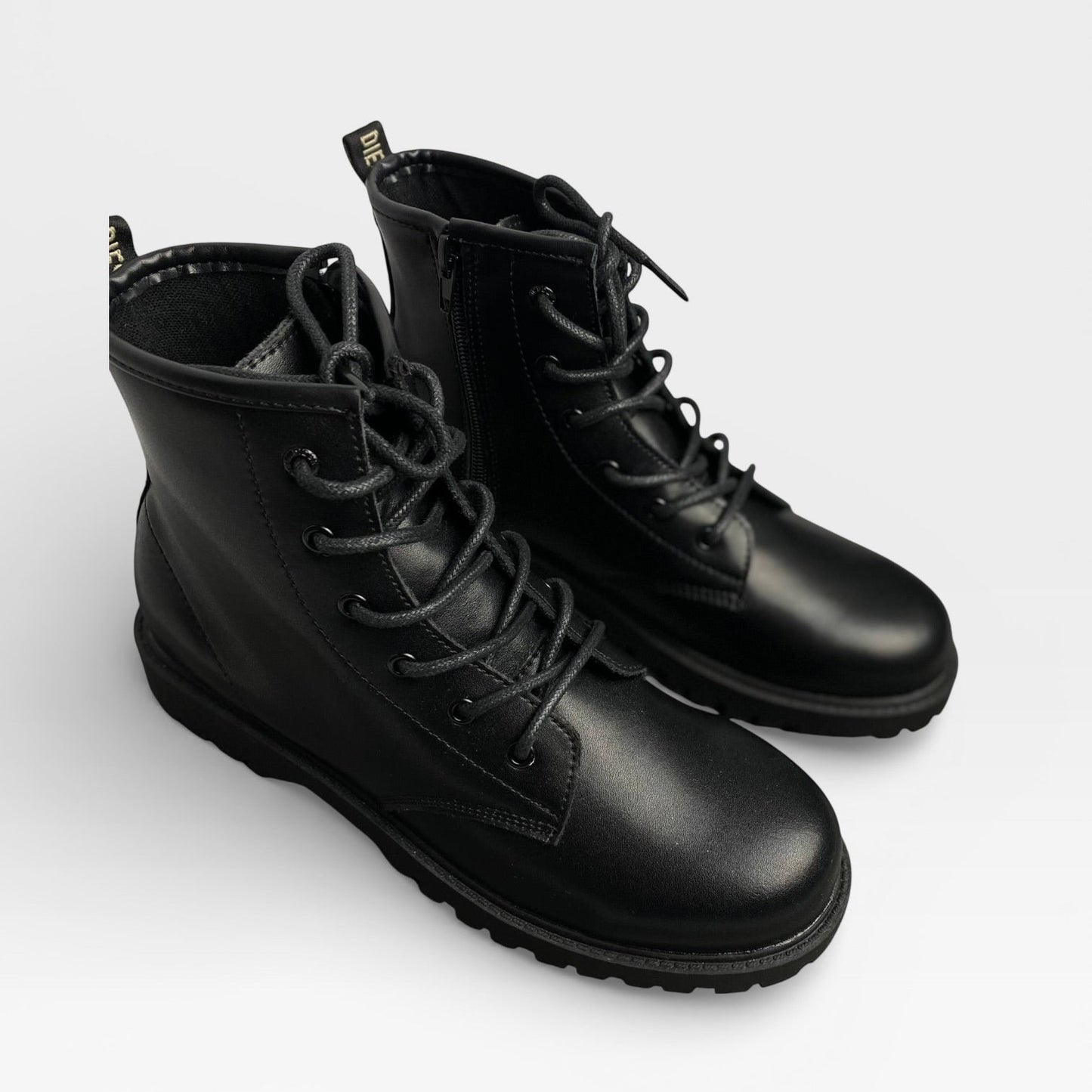 DIESEL D-KLUBB Lace Boot Schwarz Ohne Karton