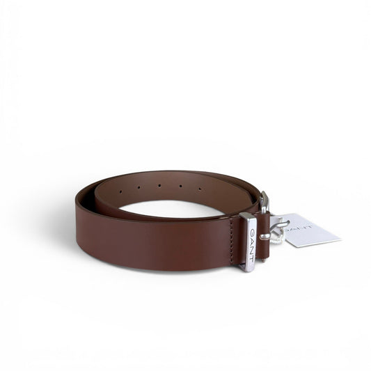 Gant Brauner Logo Gürtel Leder 9940157 Unisex