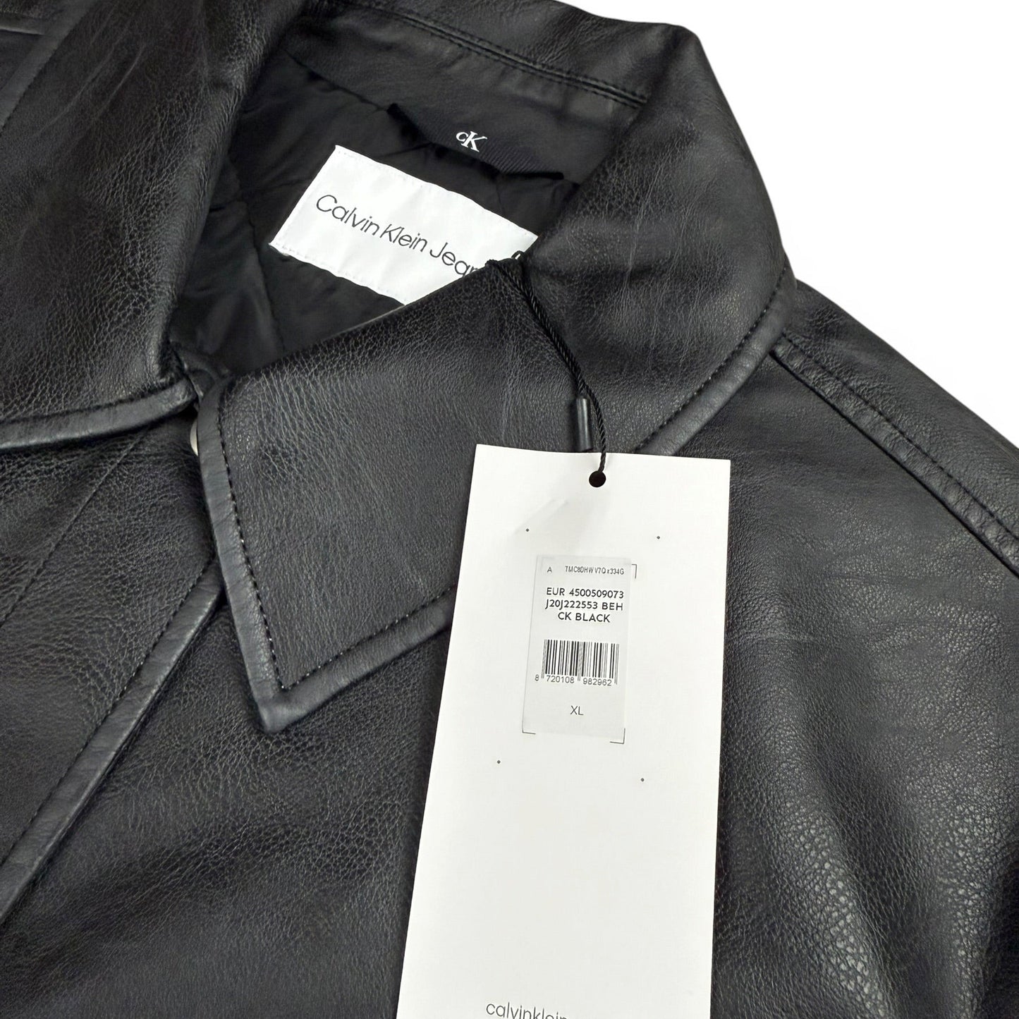Calvin Klein Jeans Lederjacke Hemd J20J222553 Relaxed Fit