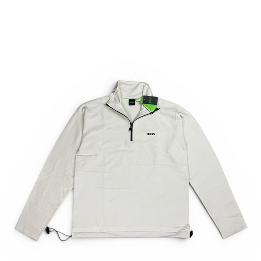 Boss Green Zodak Half-Zip Pullover Weiß