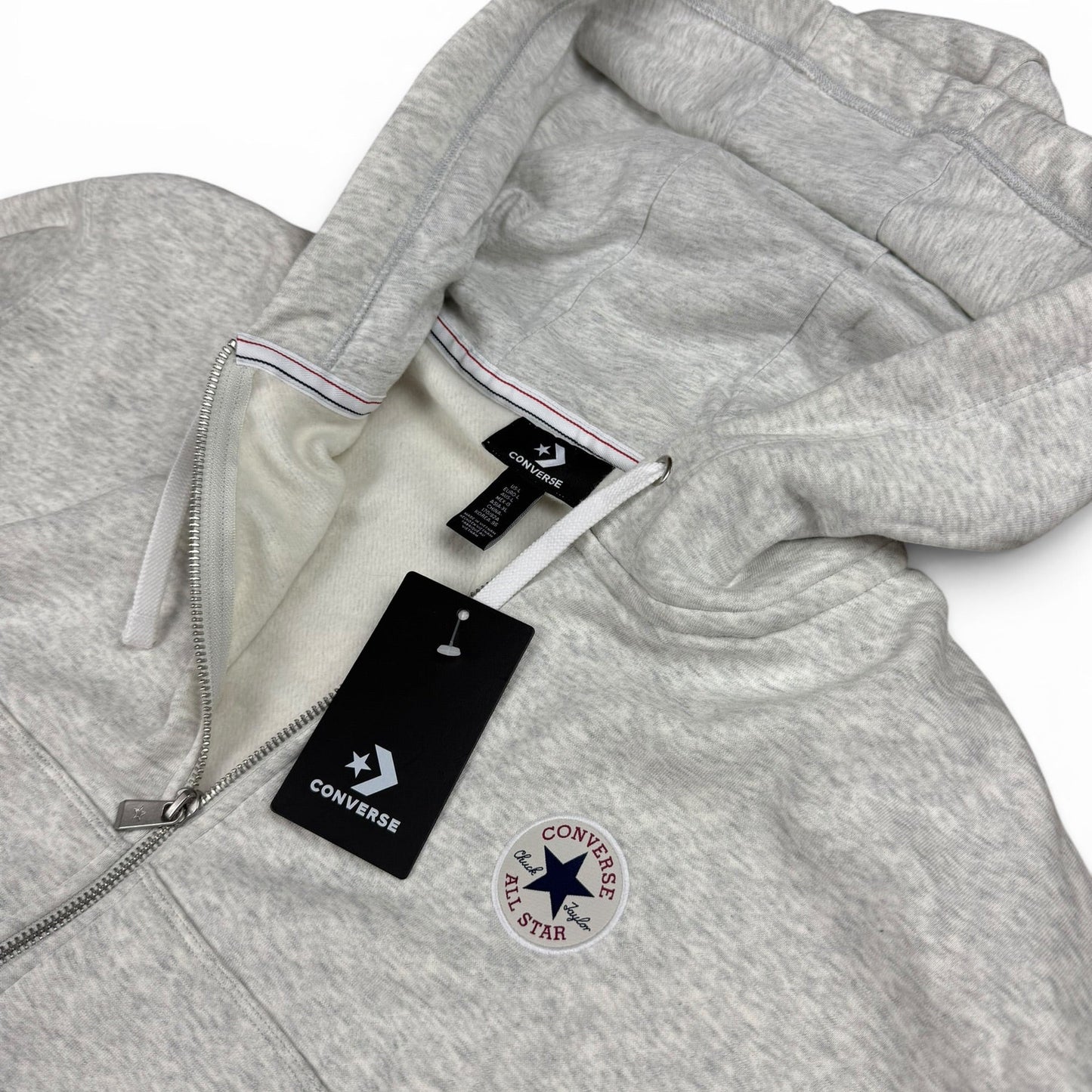 Converse Zip-Up Hoodie Cropped Oversized