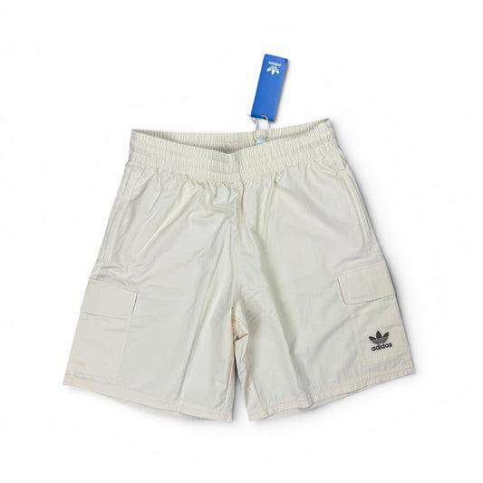 Adidas Originals Trefoil Essentials Cargo-Shorts in Creme Weiß