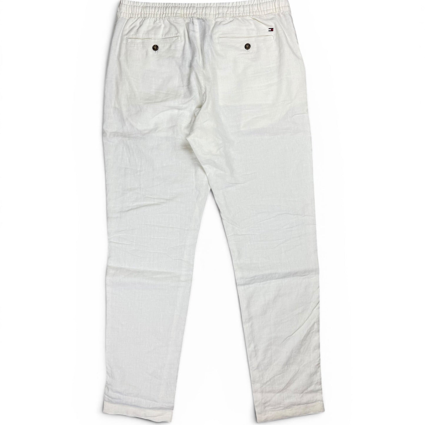 Tommy Hilfiger Harlem Tapered Leg Fit Chinos aus Leinenmix