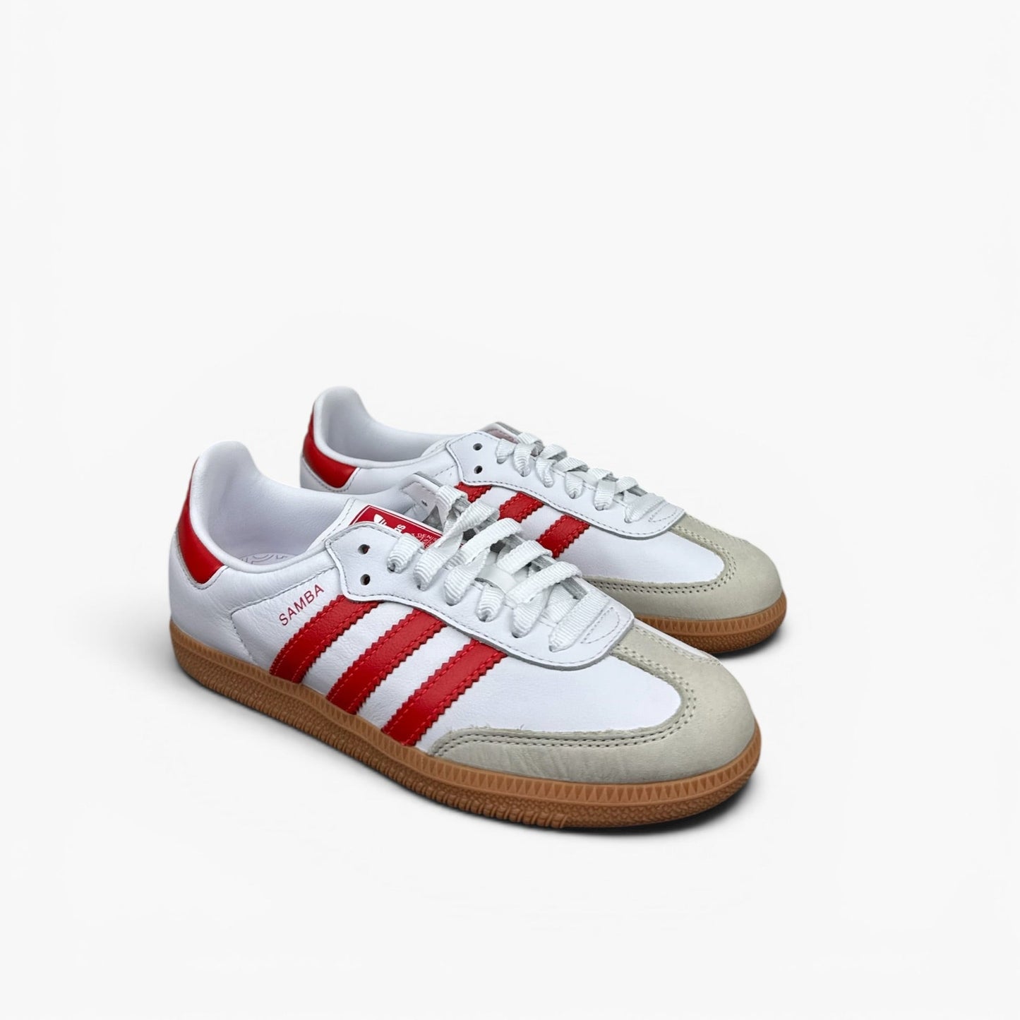 adidas Samba OG White Solar Red Gum (Women's) IF6513