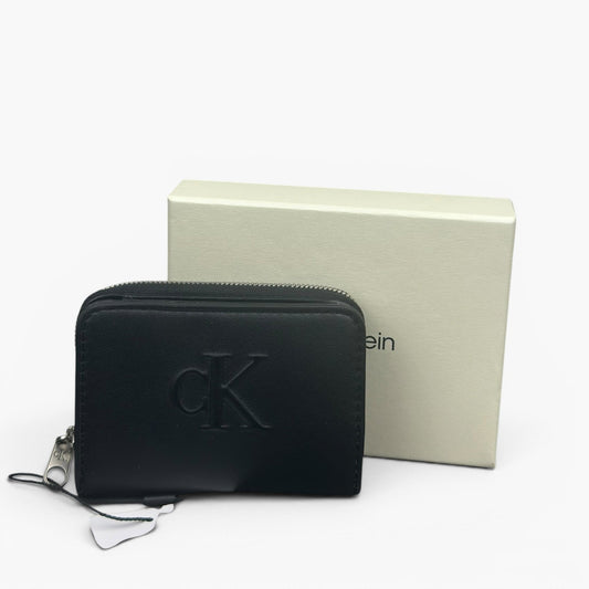 Calvin Klein Jeans Geldbörse Sculpted Med Flap Zip Around LV04K1004G Schwarz