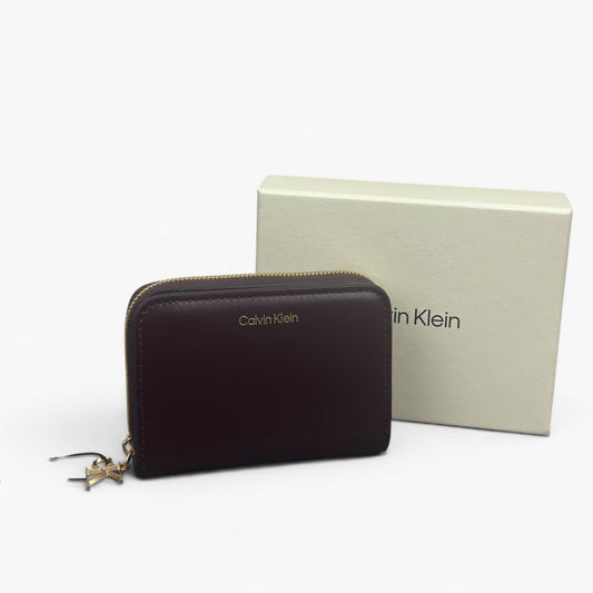 Calvin Klein Geldbörse Ck Medium Flap Zip Around LV04F1075G Burgunderrot