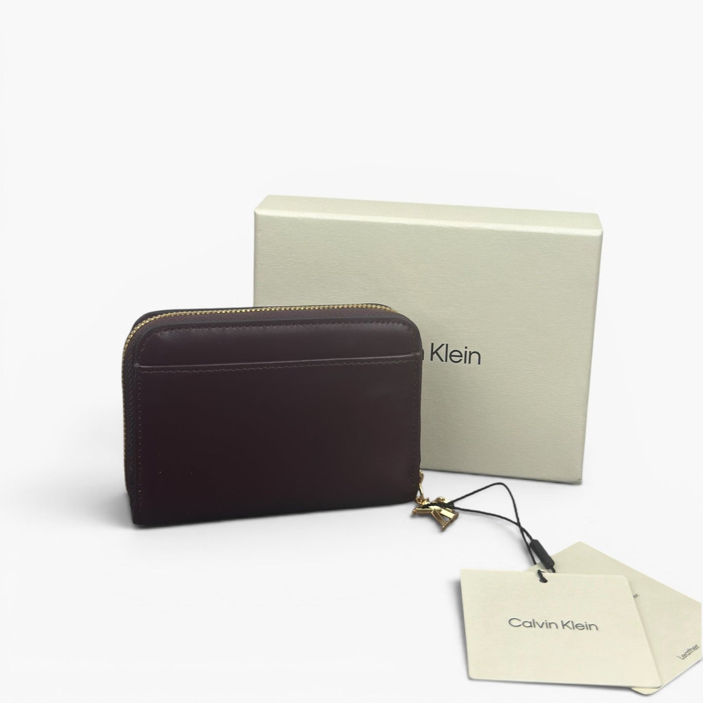 Calvin Klein Geldbörse Ck Medium Flap Zip Around LV04F1075G Burgunderrot