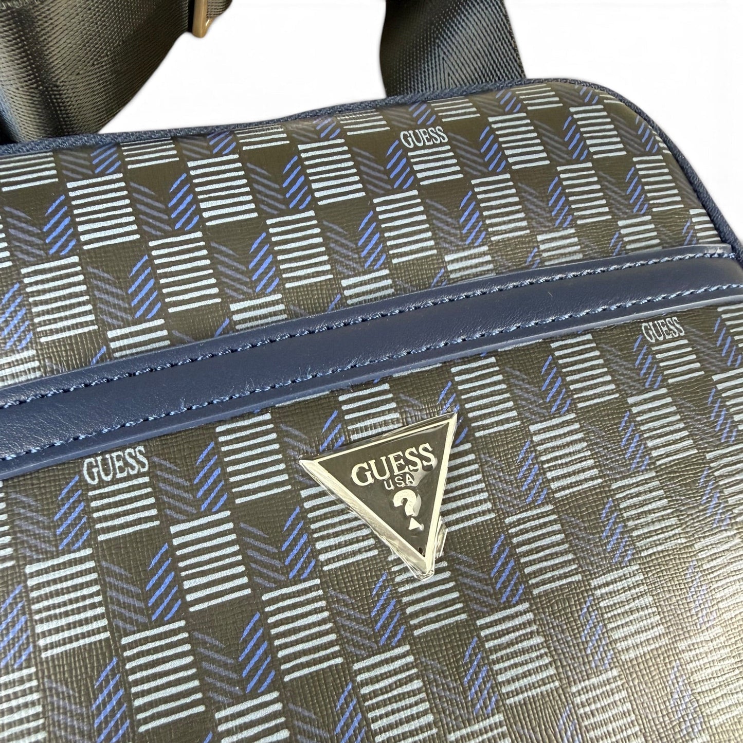 GUESS Jet Set Eco Crossbody Flat Blau